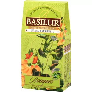BASILUR BASILUR Herbata Green Freshness stożek 100 g WIKR-973355 - Kawa w kapsułkach i saszetkach - miniaturka - grafika 1