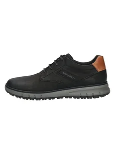 Bugatti Skórzane sneakersy w kolorze czarnym - Trampki męskie - miniaturka - grafika 1