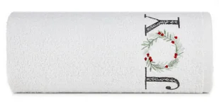 Ręcznik świąteczny 70x140 cm biały 100% bawełna Joy Decoration - Ręczniki Ręcznik świąteczny 70x140 cm biały 100% bawełna Joy Decoration - Ręczniki - miniaturka - grafika 1
