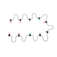 Lampy ogrodowe - Kolorowy łańcuch świetlny zewnętrzny LED 10x0,3W NIRVANA 3407 Globo - miniaturka - grafika 1