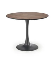 Stoły - Stół Malta okrągły, dąb złoty/ czarny - miniaturka - grafika 1