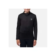 Pozostała odzież narciarska - Bluza narciarska dla dzieci Rossignol Boy 1/2 Zip Warm Stretch czarna - miniaturka - grafika 1