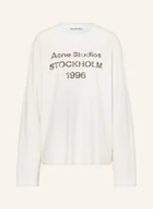 Moda i Uroda OUTLET - Acne Studios Koszulka Z Długim Rękawem weiss - miniaturka - grafika 1
