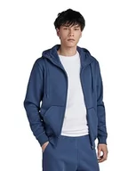 Bluzy męskie - G-STAR RAW Męska bluza z kapturem Premium Core Zip Sweats, Niebieski (Rank Blue D16122-c235-868), XS - miniaturka - grafika 1