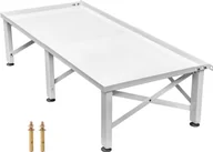 Akcesoria i części do pralek i suszarek - VEVOR podstawa pod pralkę podwójna 124x55x30 cm, podwyższenie pralki żeliwna podstawa pod pralkę z antypoślizgowymi gumowymi nóżkami cokół pod pralkę suszarkę lodówkę udźwig 150 kg - miniaturka - grafika 1