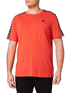 Koszulki męskie - Kappa Męski T-shirt Janno Men Aurora Red, Normal - grafika 1