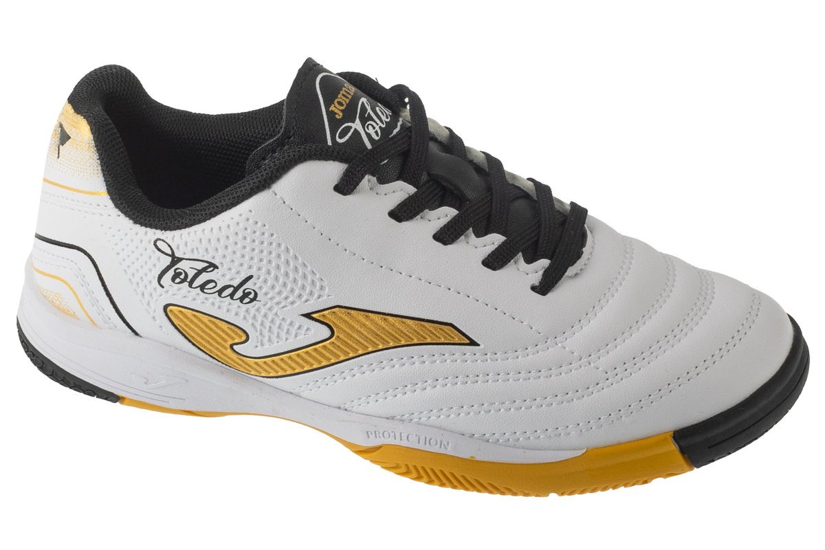 Joma Toledo Jr 2502 IN TOJW2502IN, dla chłopca, buty halowe - halówki, Biały