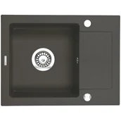 Zlewozmywaki - Deante Zorba 1-komorowy z krótkim ociekaczem - nero ZQZ_T11A ZQZ T11A [14929785] - miniaturka - grafika 1