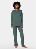 Piżamy damskie - Triumph Spodnie piżamowe Smart Active Infusion 10218385 Zielony Regular Fit - miniaturka - grafika 1