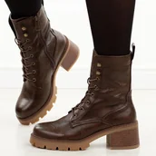 Botki damskie - Brązowe trapery damskie Vinceza 89136 - miniaturka - grafika 1