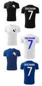 Koszulki sportowe męskie - Treningowa Koszulka FRANCE Antoine GRIEZMANN 7 jr - miniaturka - grafika 1