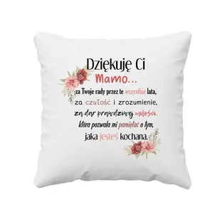 Dziękuję Ci Mamo - poduszka na prezent dla mamy - Poduszki dekoracyjne - miniaturka - grafika 1
