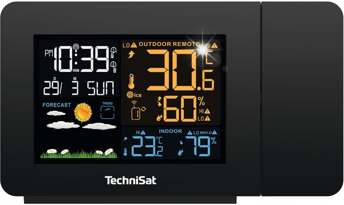 Stacja Pogody TechniSat IMETEO P1 LCD projektor