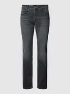 Spodnie męskie - Jeansy o kroju regular fit z zapięciem na guzik - miniaturka - grafika 1