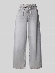 Jeansy o luźnym kroju z czystej bawełny model ‘GIANNA’ - Spodnie damskie - miniaturka - grafika 1