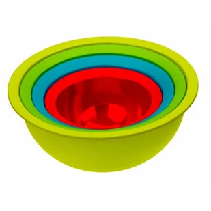 Rotho Miski kuchenne Rotho Caruba z cedzakiem mix kolorów - Miski i półmiski - miniaturka - grafika 1
