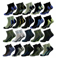 Skarpetki męskie - 20 x Skarpetki Męskie Skarpety STOPKI Sportowe Krótkie Bawełniane 40-42 - miniaturka - grafika 1