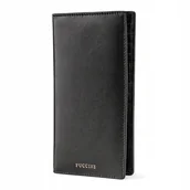 Portfele - Portfel Damski Skórzany Czarny Duży Skóra RFID Na Karty PUCCINI ZN9202-1 - miniaturka - grafika 1