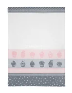 Ściereczki, gąbki, czyściki - Fl1 ŚCIERKA MUFFIN 50X70CM SZARY/RÓŻ 80Z-ŚCI-MUF/SZ - miniaturka - grafika 1