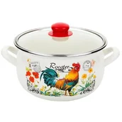 Garnki - Florina Garnek emaliowany Pyza Kogucik 22 cm 5,3 l 0G0707 - miniaturka - grafika 1