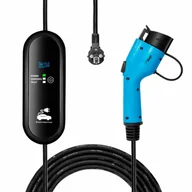 Pozostałe akcesoria do telefonów - Ładowarka do samochodów elektrycznych AK-EC-18 Type1 LCD 1-faza 16A 3.8kW 5m - miniaturka - grafika 1
