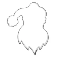 Formy do ciast - Wykrawacz do ciastek stalowy Mikołaj foremka świąteczna do pierników 7 cm - miniaturka - grafika 1