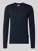 Swetry męskie - Sweter z dzianiny z okrągłym dekoltem model ‘BAGGE’ - miniaturka - grafika 1