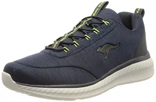 KangaROOS Męskie trampki KM-CRES Dk Navy/Lime, 10 UK - Trampki męskie - miniaturka - grafika 1