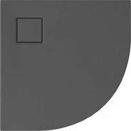 Brodziki prysznicowe - CERSANIT Brodzik półokrągły SET B452 TAKO SLIM 80x4 szary mat + syfon (VIRT) S932-159 - miniaturka - grafika 1