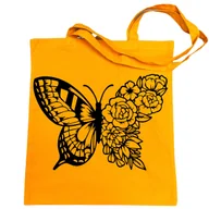 Torby i wózki na zakupy - Torba na Zakupy Motyl Kwiaty Piękna - miniaturka - grafika 1