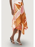 Sukienki - Desigual Spódnica midi 26SWFW13 Pomarańczowy Regular Fit - miniaturka - grafika 1