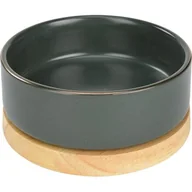 Miski dla psów - WIĘCEJ Ceramiczna miska do jadalni szary 200 ml - miniaturka - grafika 1