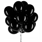 Balony i akcesoria - CZARNE BALONY 2 SZT 18 CALI URODZINY METALICZNE DEKORACJE ZESTAW - miniaturka - grafika 1