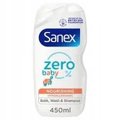 Kosmetyki kąpielowe dla dzieci - Sanex ZERO BABY 2w1 żel do mycia i szampon do włosów hipo dla dzieci 450ml - miniaturka - grafika 1