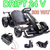 Pojazdy elektryczne dla dzieci - SZYBKI DRIFTUJĄCY GOKART NA AKUMULATOR 24 V, REGULOWANA RAMA AHL007 - miniaturka - grafika 1