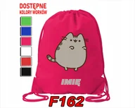Torby szkolne - WOREK SZKOLNY NA WF SPORTOWY MAŁY ANIOŁ KOTEK PUSZ PIESKI KUBUŚ-IMIĘ - miniaturka - grafika 1