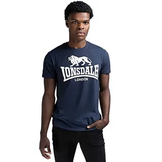 Koszulki męskie - Lonsdale T-shirt męski Loscoe, biały, 5XL - grafika 1