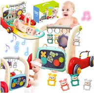 Zabawki zręcznościowe - CHODZIK MATA PCHACZ EDUKACYJNY WIELOFUNKCYJNY INTERAKTYWNY 3W1 GRZECHOTKI - miniaturka - grafika 1