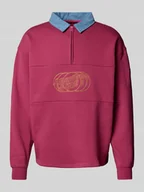 Bluzy męskie - Bluza z wyhaftowanym logo - miniaturka - grafika 1
