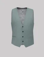 Kamizelki męskie - kamizelka bagaladi slim fit zielony - miniaturka - grafika 1