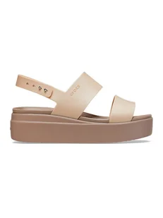 Crocs Sandały "Brooklyn" w kolorze beżowym - Sandały damskie - miniaturka - grafika 1