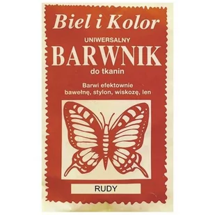 czakos Barwnik do tkanin "Motyl", rudy, Biel i Kolor, 10 g CZ-BT-005C - Farby i media malarskie - miniaturka - grafika 1
