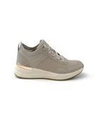 Trampki damskie - Skechers Damskie trampki Billion 2, kolor taupe, rozmiar 39, brązowy (taupe), 39 EU - miniaturka - grafika 1