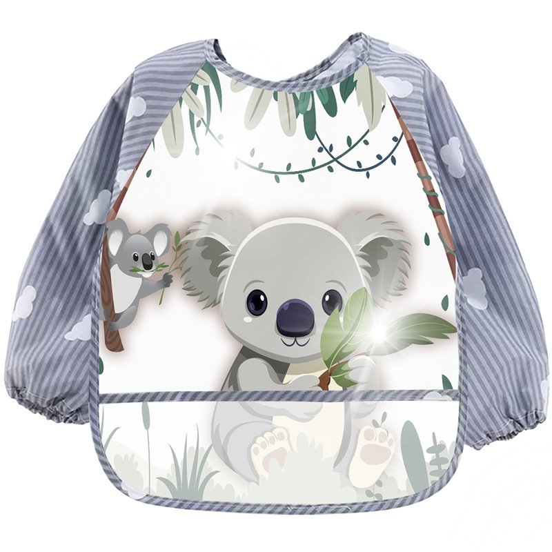 Śliniak Kieszonka Fartuszek Rękawami Wodoodporny Śliniaczek Nieprzemakalny