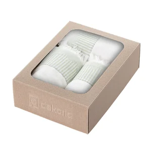Zestaw ręczników Trevor 3szt. white green - Ręczniki - miniaturka - grafika 1