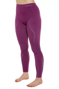 Getry termoaktywne damskie Brubeck Extreme Merino LE13510 fuksjowy - Spodnie sportowe damskie - miniaturka - grafika 1