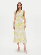 Sukienki - Calvin Klein Sukienka letnia Print Abstract Ecovero Vn Dress LV044B059G Żółty Regular Fit - miniaturka - grafika 1