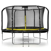Trampoliny - Trampolina Ogrodowa 12FT 374CM PREMIUM z siatką wewnętrzną i drabinką - miniaturka - grafika 1