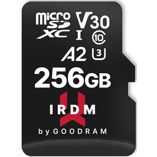 Goodram IRDM M2AA MicroSDXC 256GB UHS-I/U3 A2 V30 IR-M2AA-2560R12 IR-M2AA-2560R12 - Karty pamięci - miniaturka - grafika 1