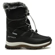 Buty dla dziewczynek - Śniegowce Garvalin 241852 A054 D Czarny - miniaturka - grafika 1